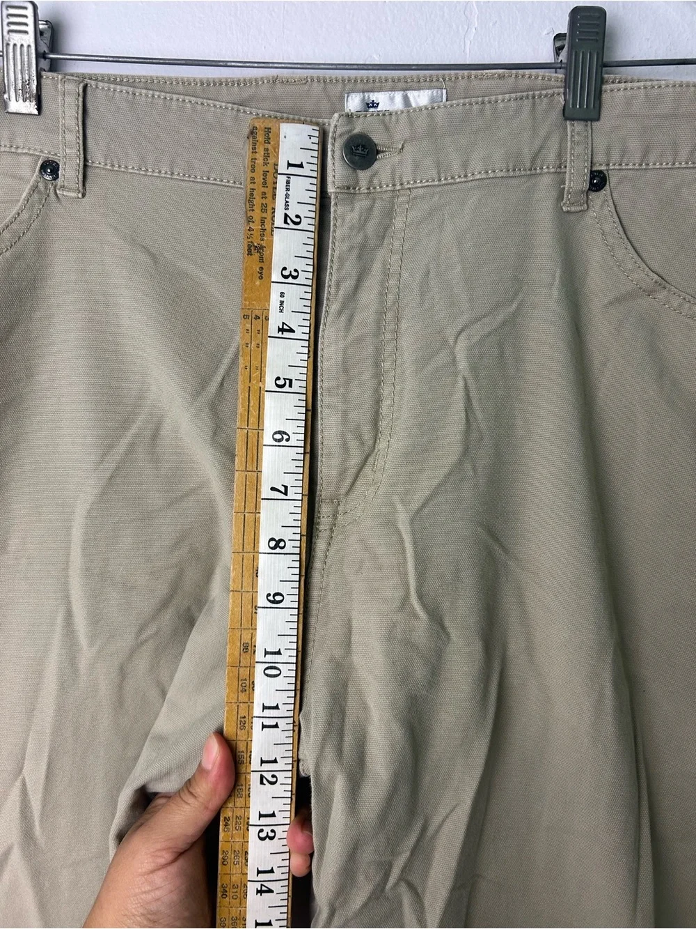 Peter Millar Men Size 42X30 Fairfield Garment Dyed Denim Light khaki
